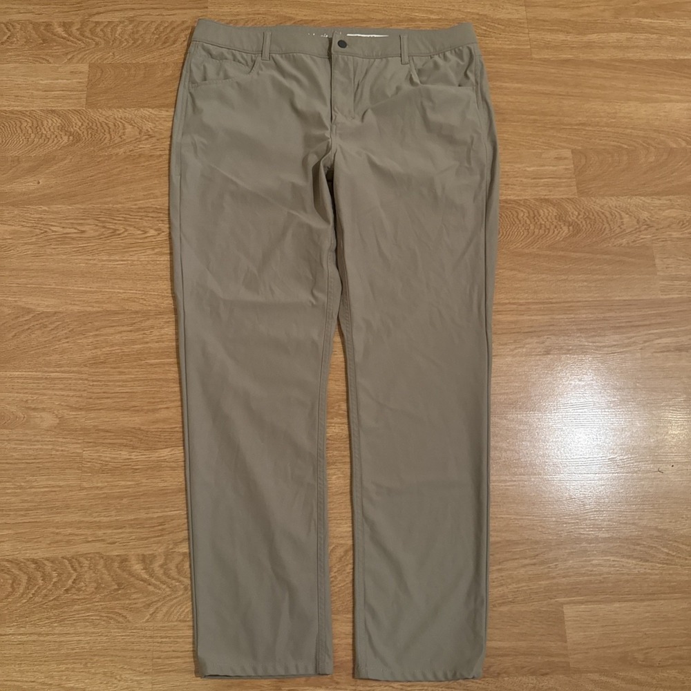 Johnnie O Prep-Formance Pants Men's 40x32 Beige Khaki Performance Golf Office